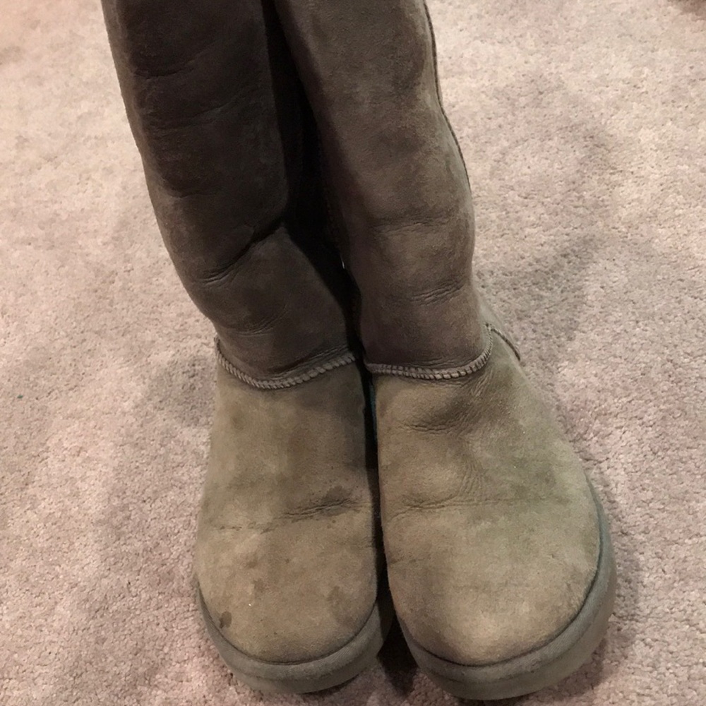 Gray Tall Ugg Boots.  Size US Woman’s 8